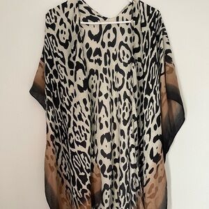 Leopard lightweight cardigan for women one size fit all